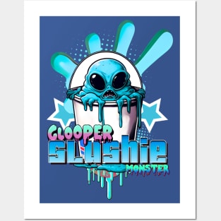 Slushie Sludge Monster "Glooper" Posters and Art